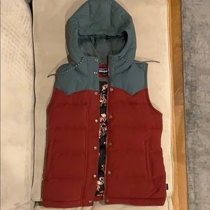 Patagonia Bivy Down Vest, Mushroom lining.  Size M